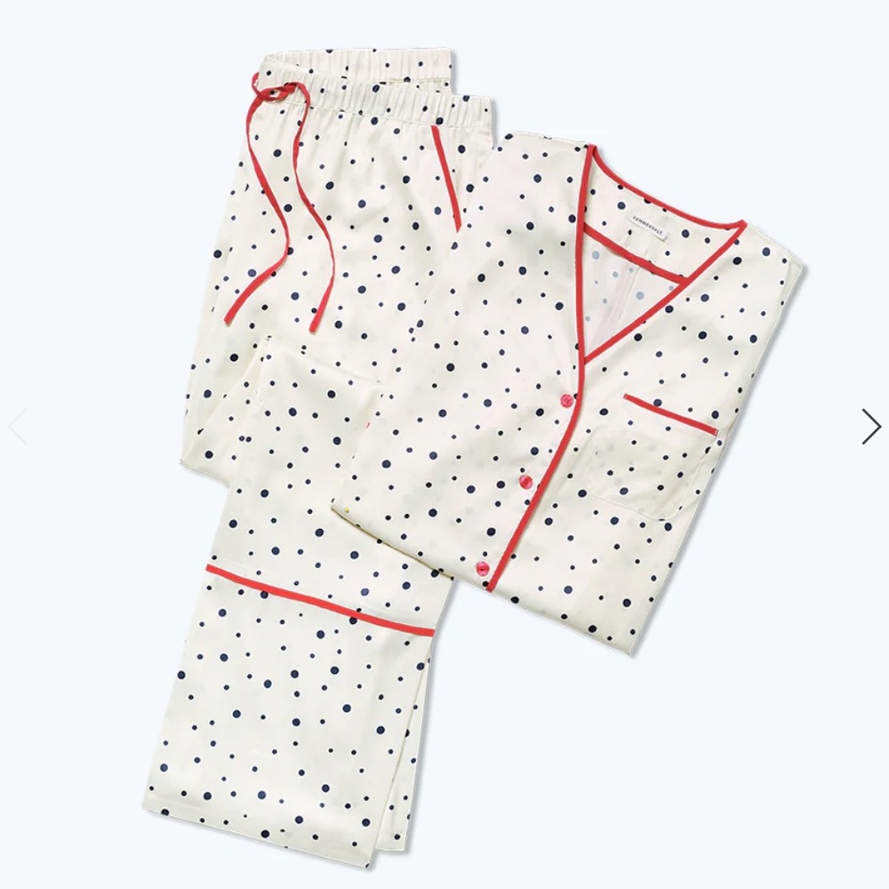 Summersalt Cloud 9 silky pajama set XS celestial cloud